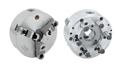 Bison-Bial 12'' D1-6 Direct Mount 3-Jaw Semi-Steel Scroll Lathe Chuck