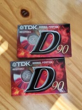 TDK D90 Normal Position Cassette Tape - 1PK