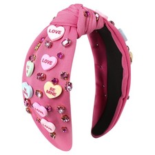Valentine s Day Headband for Women Candy Love Conversation Heart Headband Jew...
