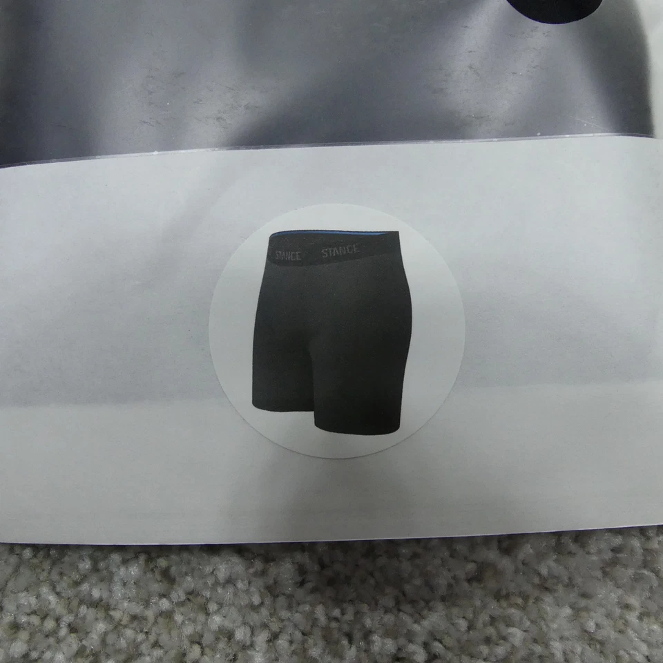 Ropa interior Stance para hombre grande negro calzoncillo boxer mezcla de mantequilla 1 par Foto 4 de 4