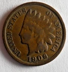 1906 UNITED STATES PENNY - INDIAN HEAD - Great Coin - Lot #A11