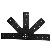 24.0"x13.5" Powder Coated 12 Pitch Gable Plate (1 pc). Heavy Duty 3mm 