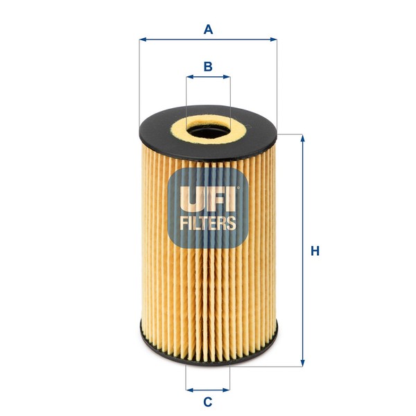 UFI ÖLfilter 25.106.00 Filtereinsatz FüR Skoda Seat Audi VW 8K5 Caddy B8 Touran-image