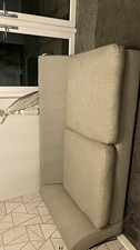 Grey Chaise Longue Sofa 3 Seater 100% Cotton Upholstery 145x145x70cm