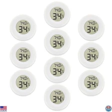 10-Pack Mini Thermometer Hygrometer, Small Digital Electronic Temperature