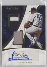 2017 Panini Immaculate Dual Material 5/25 Luis Severino #DMA-LS Auto qf6