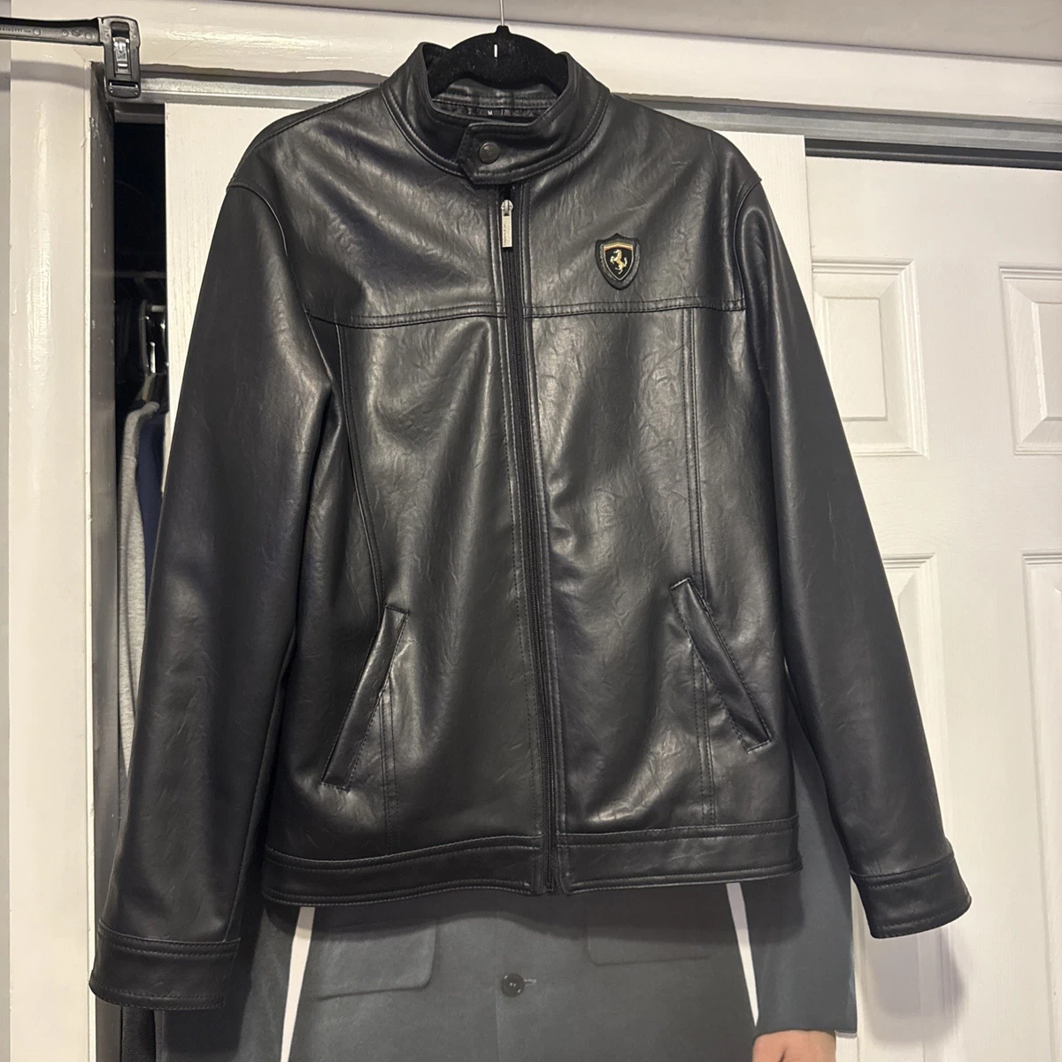 emporio leather jacket products for sale | eBay