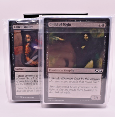 #ad MTG Mono Black Removal Value Deck 60 Cards Ready to Play Sleeved Box $34.99