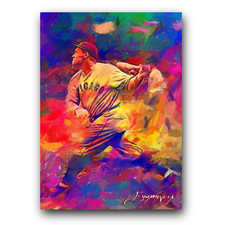 Hack Wilson #6 Art Card Limited 41/50 Edward Vela Signed (Chicago Cubs)
