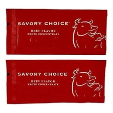 Savory Choice Reduced Sodium Beef Broth Concentrate Pack of 100 (Free Shipping)