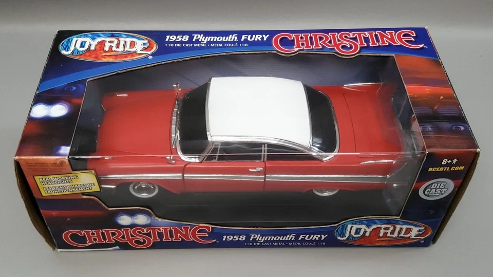 1958 Plymouth Fury Christine Movie Car 1:18 Scale Diecast By Joyride  #33853 - Image 3 of 4