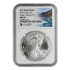 2021 American Silver Eagle NGC MS-70 U.S. State Series: Alaska