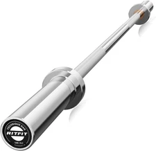 Olympic Barbell 4Ft/4.8Ft/6Ft - 2" Weight Bar for Strength Training