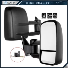 Pair Manual Tow Mirrors for 1988-1998 Chevy GMC C/K 1500 2500 3500