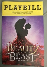 Beauty And The Beast Playbill Pantages Theatre Los Angeles - 8/2026