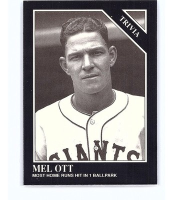 1991 The Sporting News Conlon Collection Mel Ott #225