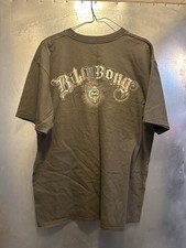 VINTAGE Billabong Shirt Large Old Logo Skate Graphic Y2K Faded Black Double Side