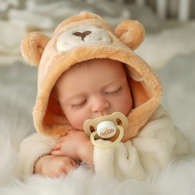 Reborn Baby Doll Boy 20 Inch Sleeping Lifelike Realistic Soft Vinyl Cloth Body N