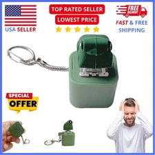 Croaking Frog Keychain,Rechargeable Stress-Relieving Clicky Keyboard OY