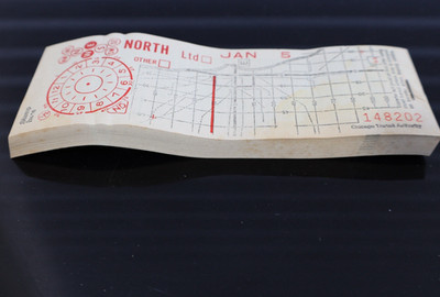 Vintage CTA North Ticket Transfers Buch unbenutzt Chicago Transit
