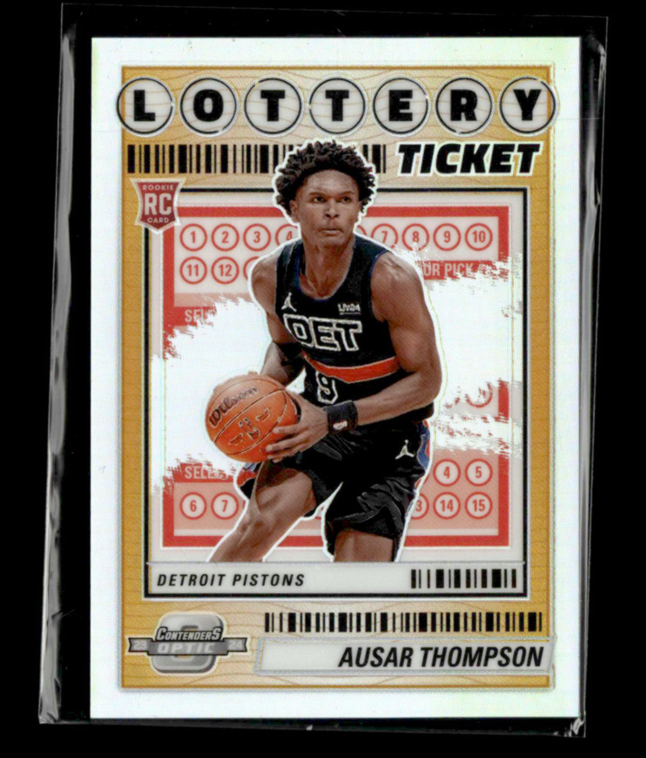 Ausar Thompson 2023-24 Panini Contenders Optic RC Silver Lottery Ticket [jm27
