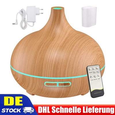 500ML Luftbefeuchter Ultraschall Aroma Diffuser Diffusor Humidifier 7 LED Licht