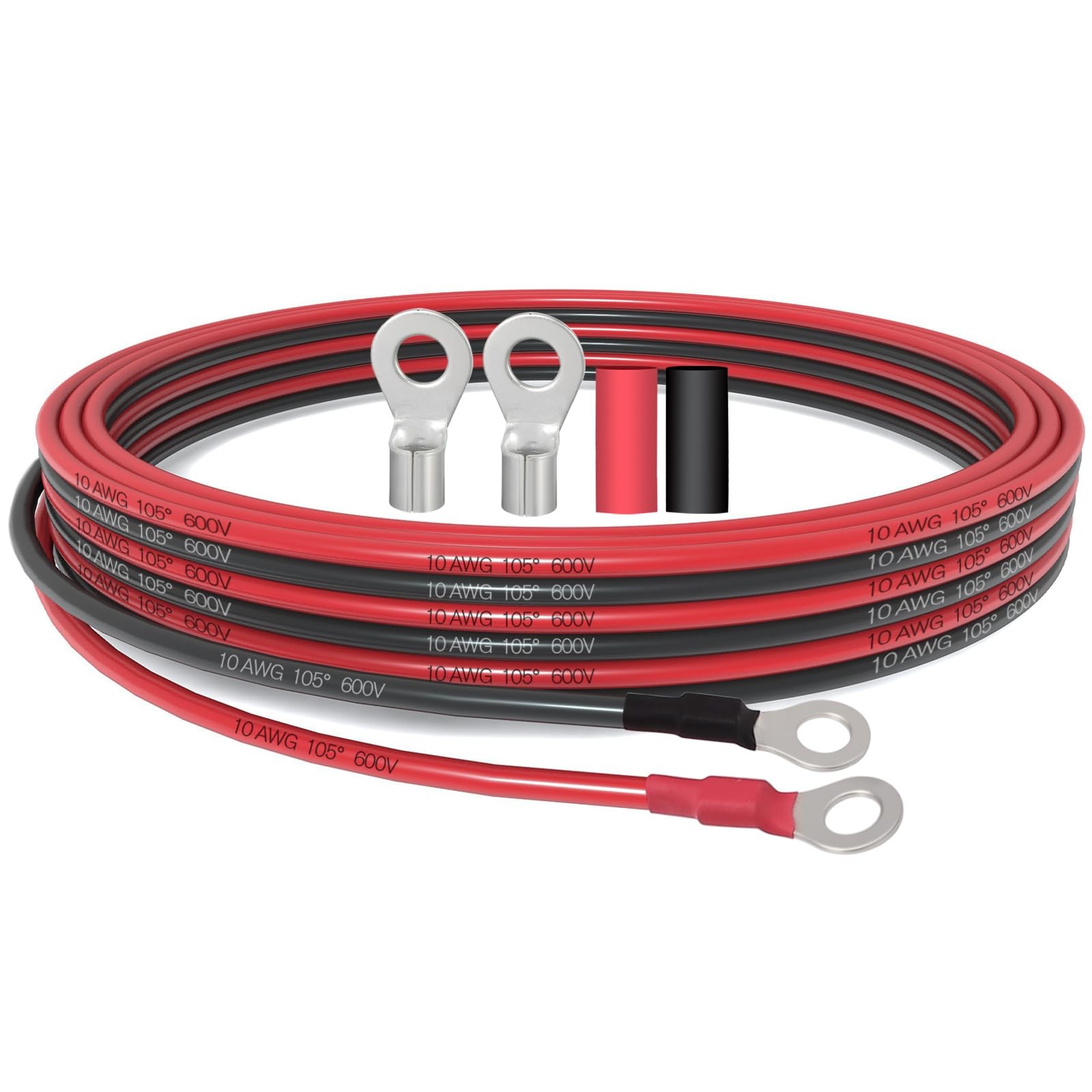 (11FT 10AWG) 10 Gauge Wire Tinned Copper Tray Cable - for Solar Panel MPPT Co...