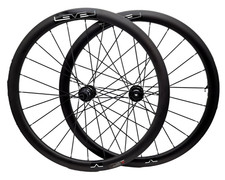 Ribble Level 700c Carbon 41mm Rim Thru Axle Wheelset - 622-18c