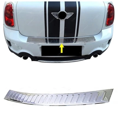 RS CHROME Per MINI COUNTRYMAN R60 2010-2016 Cromato Protezione Paraurti Brillante ACCIAIO
