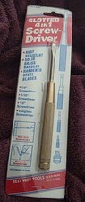 Vintage 1995 Solid Brass Handle Nesting Type Screwdriver