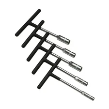 Pit Posse PP2656 5 Piece Mini Metric T-Handle Set Dipped Handles Socket Tool