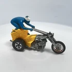 Vintage Hot Wheels Redline 1972 Rrrumblers Yellow Choppin’ Chariot w/Blue Rider