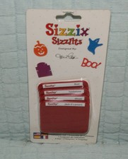 Sizzix Sizzitis Halloween Set 38-9696 Die Cuts Fast Ship 4 Piece Craft Scrapbook