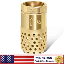 Foot Valve for Well Pump,1-1/4" Female NPT Check Valve Fit for Water Pump System