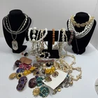 Bulk Bundle Vintage to Now Costume Wearable Fashion Women Jewelry Grab Bag 2 Lbs