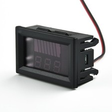 Voltmetro Display LED Digitale 12V 24V Misuratore Tensione Pannello Misuratore Auto Moto