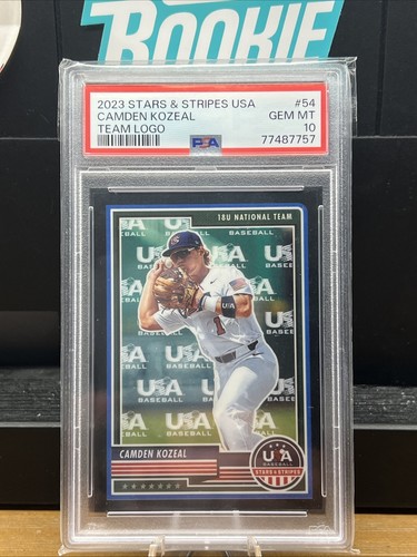 2023 Panini USA Stars and Stripes Camden Kozeal TGEAM LOGO 1/50 PSA 10 - Picture 1 of 7