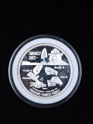 Smokey Bear 1 oz .999 Fine Silver Rounds Variety Design 1951-1