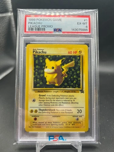 1999 Pokemon Pikachu Ivy League Promo PSA 6 Newly Graded