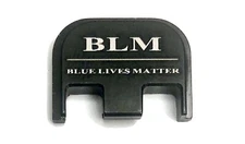 Rear Slide Plate Cover For Glock Gen 1-5 Full Size 17-41 Blue Lives Matter, BLM