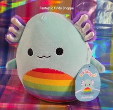 Squishmallows Anastasia the Teal Pride Axolotl 8" NWT LGBTQ Rainbow Tummy 2025