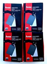 Focus Universal Grey Photo Pre Post Production Digital Camera 4 Card Lot Set NEW