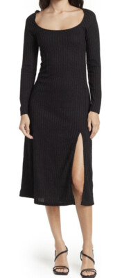 astr the label black midi dress ASTR The Label Bonney Maxi Dress – JO+CO main image 1