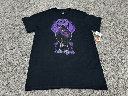 NEW Disney Shirt Adult Small Black Purple Aladdin Jafar Snake Charmer Jasmine
