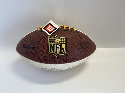 Seattle Seahawks Autographed Football Deon Butler Mack Strong Hand Signed - Picture 3 of 3
