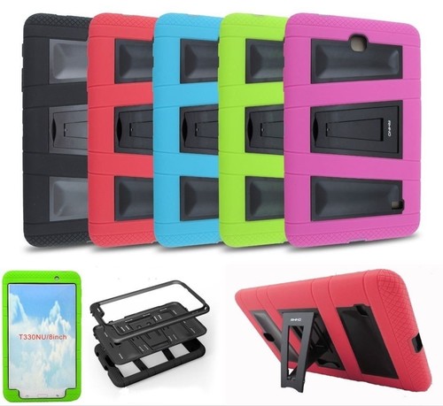 For Samsung Galaxy Tab 4 8.0/ 8"inch T337 Armor Rugged Kickstand Cover Hard Case - Picture 1 of 15