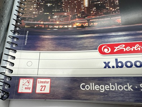 5 x HERLITZ Collegeblock 11086188 Spiralblock A4, Linieatur 27, Je 80 Blatt - Bild 2 von 3