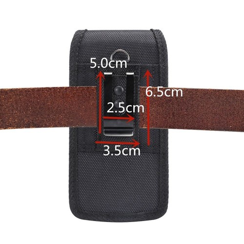 for ALCATEL 1 ULTRA (2022) Belt Case Cover Vertical Leather & Nylon - Picture 5 of 6
