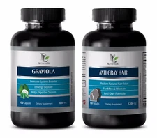 Antiaging health - ANTI GRAY HAIR – GRAVIOLA COMBO - saw palmetto with nettle