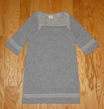 Edme & Esyllte Anstice Tunic Dress NWOT Size M Gray Anthropologie Women's